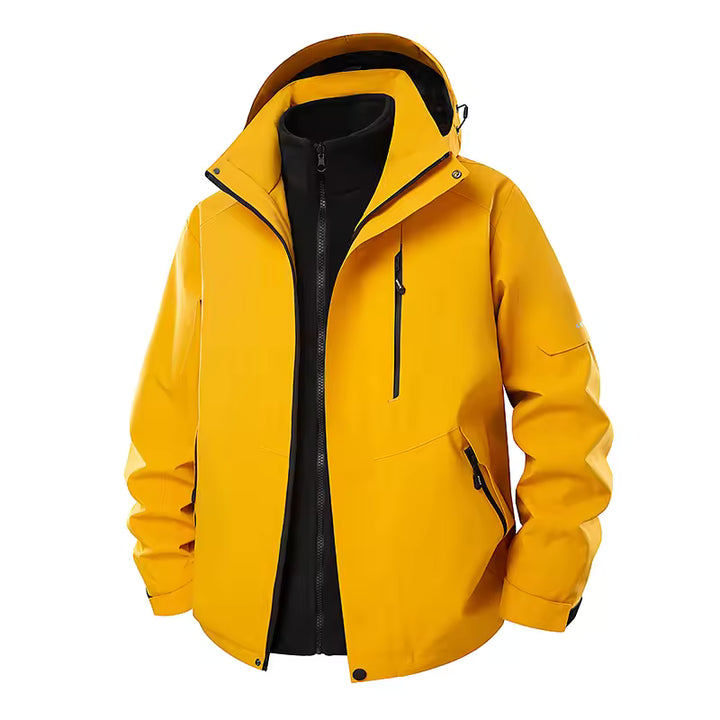 Men’s 3-in-1 Waterproof Thermal Hiking Jacket