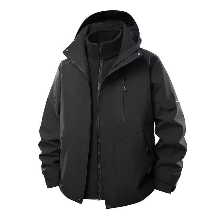 Men’s 3-in-1 Waterproof Thermal Hiking Jacket