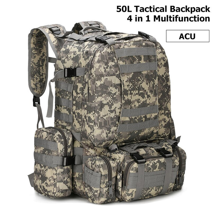 Men's 4 in 1 Tactical Style Multi-Pocket Backpack - Happy Health Star