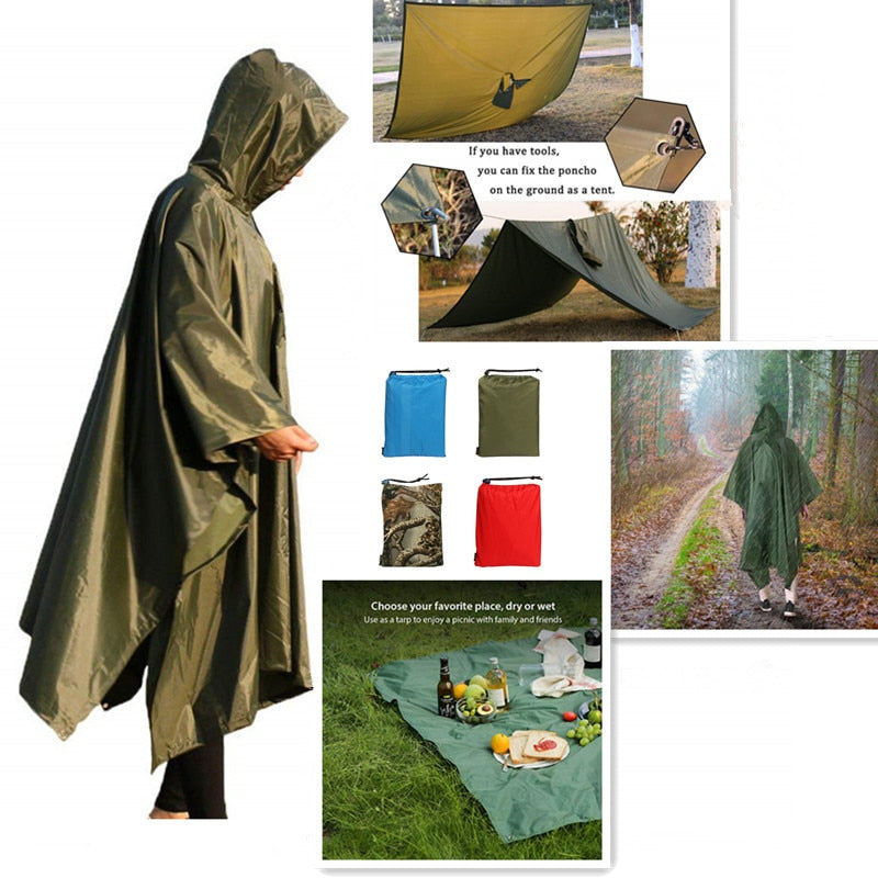 3 In 1 Military Waterproof Rain coat for Men and Women - Happy Health Star
